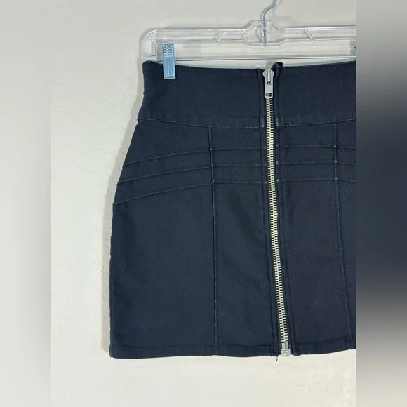 Kill City The Original Cult Goth Full Zip Black Mini Skirt size 4 - Picture 2 of 5